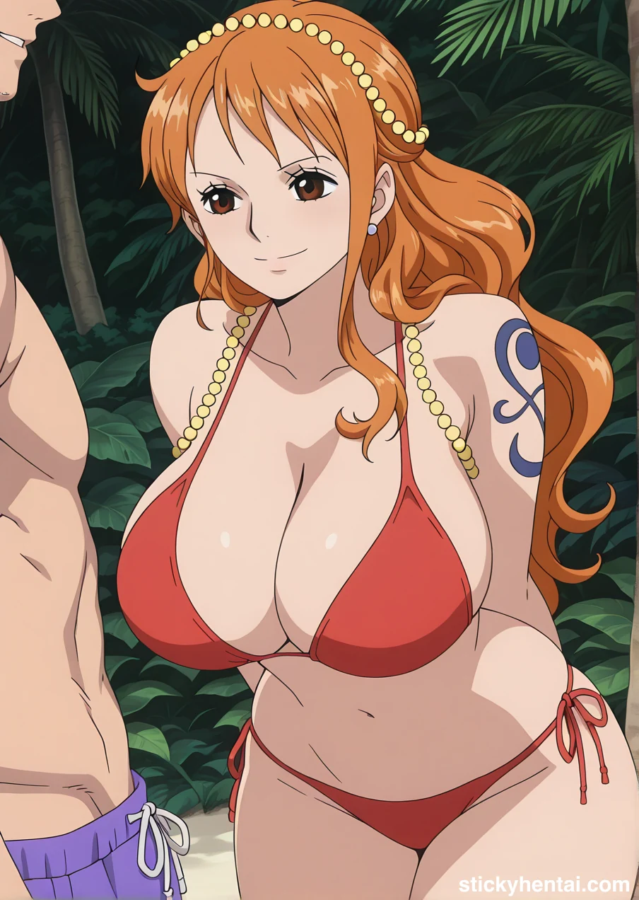 Nami on Beach Happy Photoshoots with some boys #nami-on-beach-21.webp