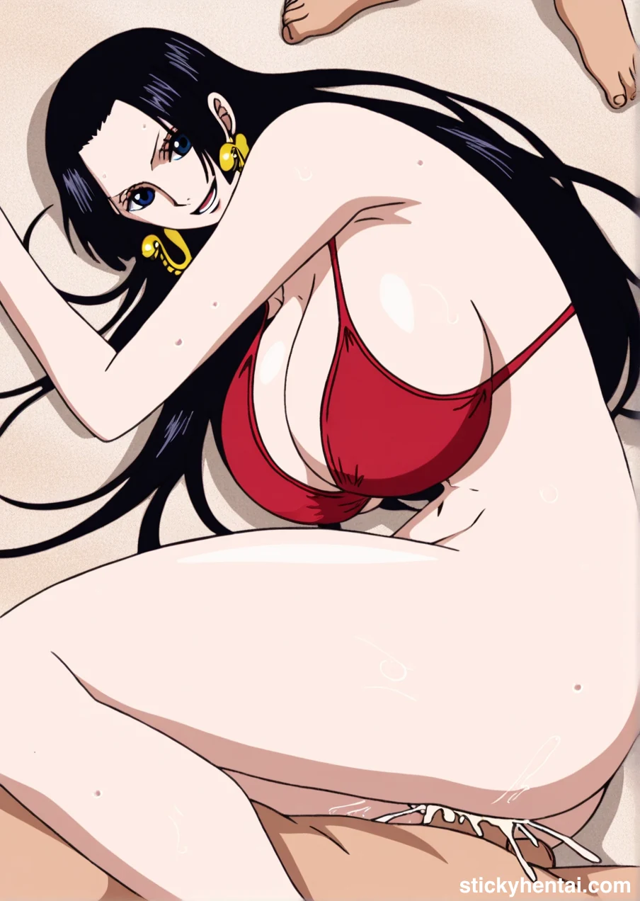 Boa Hancock on a Vacation - Riding Cock and Gangbang on Beach #boa-hancock-sex-on-beach-21.webp