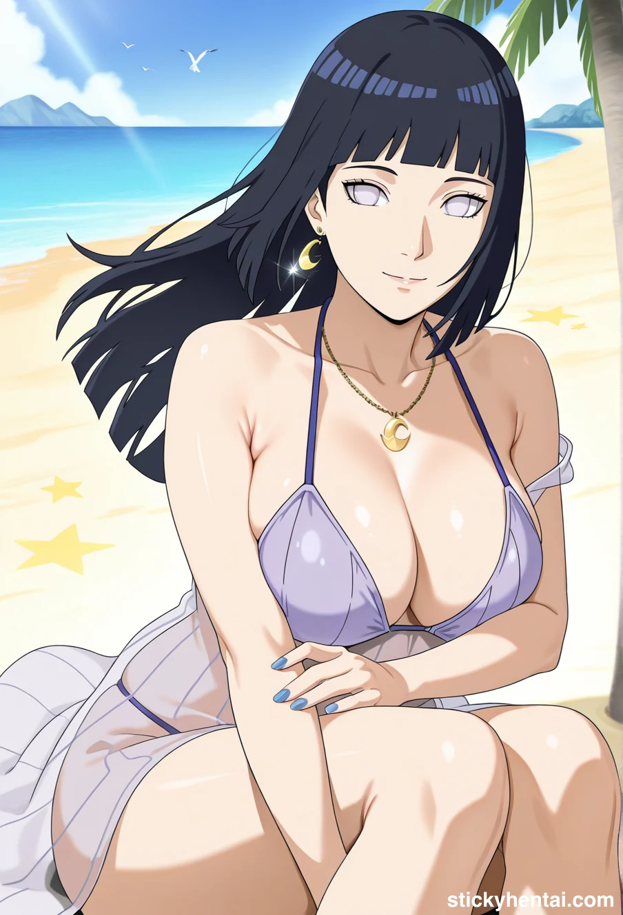Hinata Hyuga Fan Made Images | Capturing Her Stunning Beauty on Beach