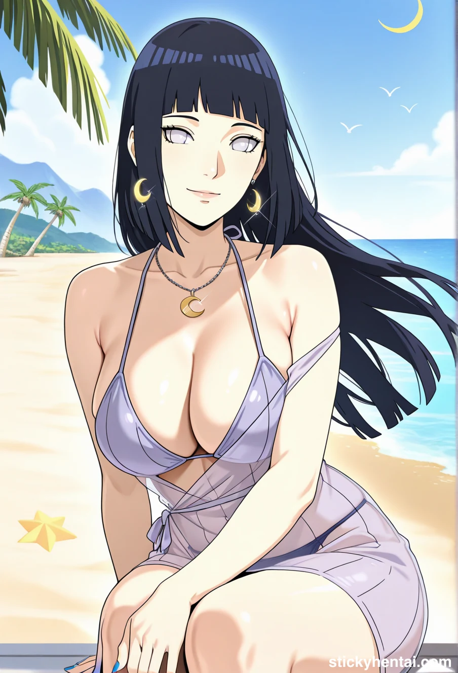 Hinata Hyuga Fan Made Images | Capturing Her Beauty on Beach #hinata-hyuga-beach-photo-12.webp