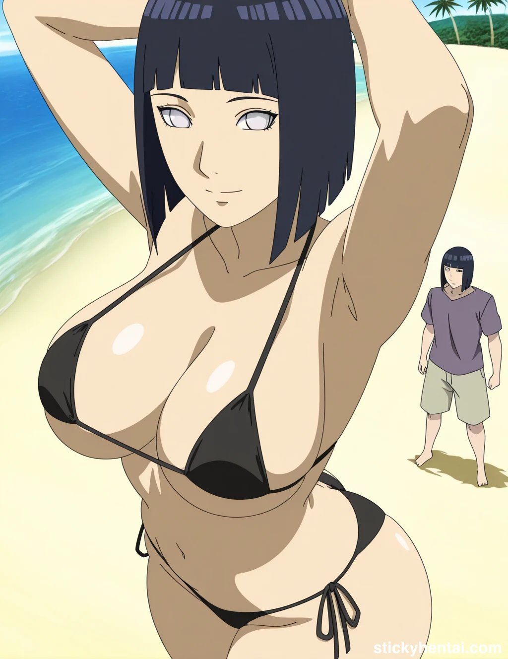 Hinata Hyuga on Beach - A Photoshoot for Pre Wedding #Hinata-Hyuga-beach-29.webp
