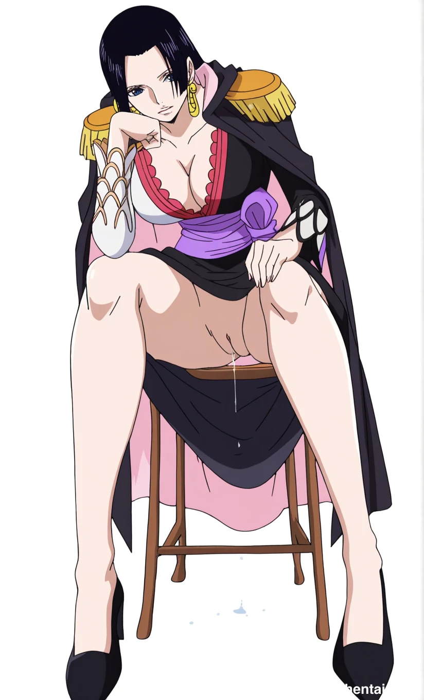 Boa Hancock Beautiful Legs and Thighs Images #boa-hancock-sitting-11.webp