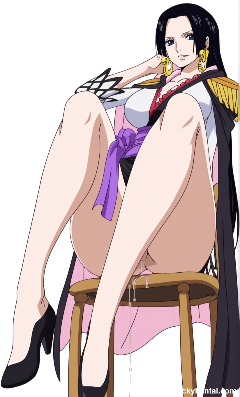 Boa Hancock Beautiful Legs and Thighs Images #boa-hancock-sitting-12.webp