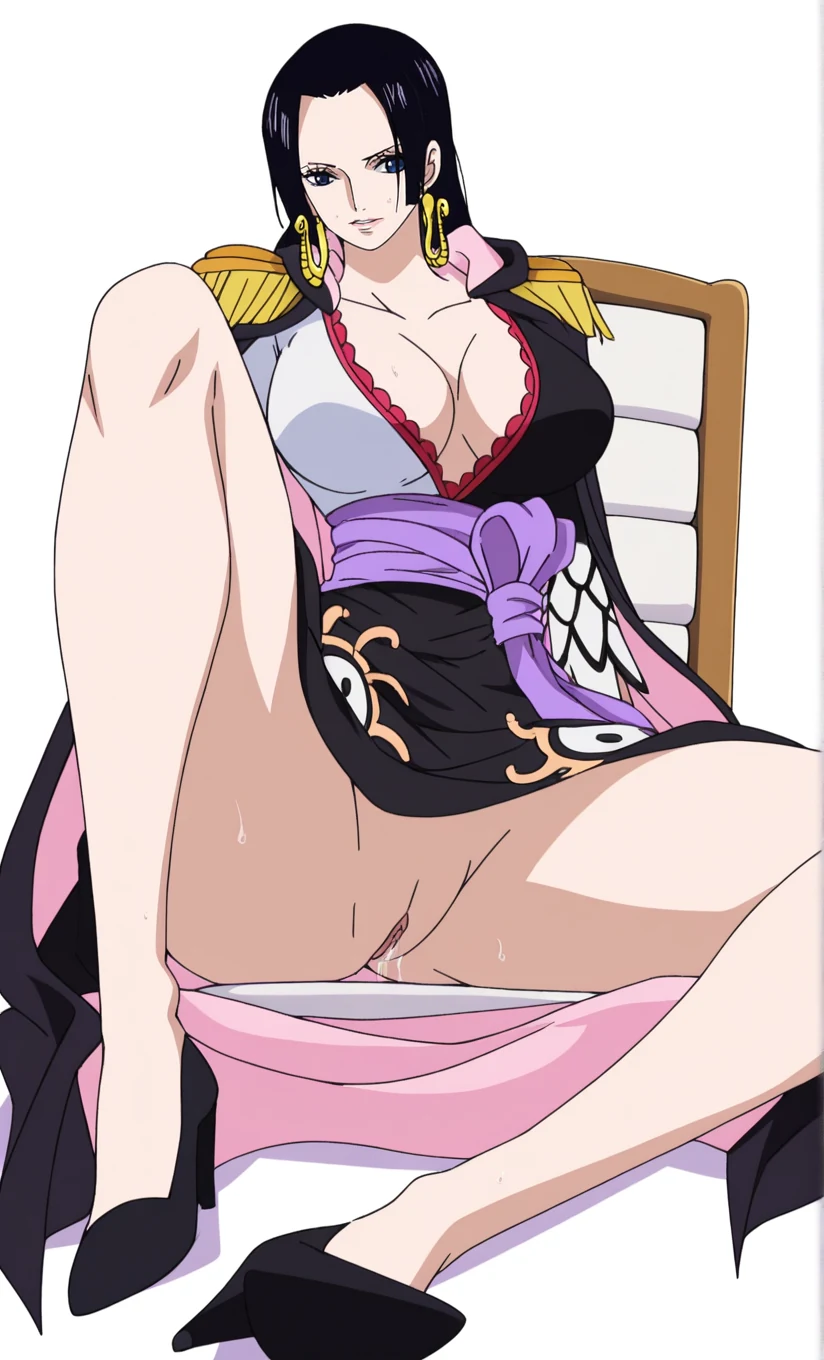 Boa Hancock Beautiful Legs and Thighs Images #boa-hancock-sitting-14.webp