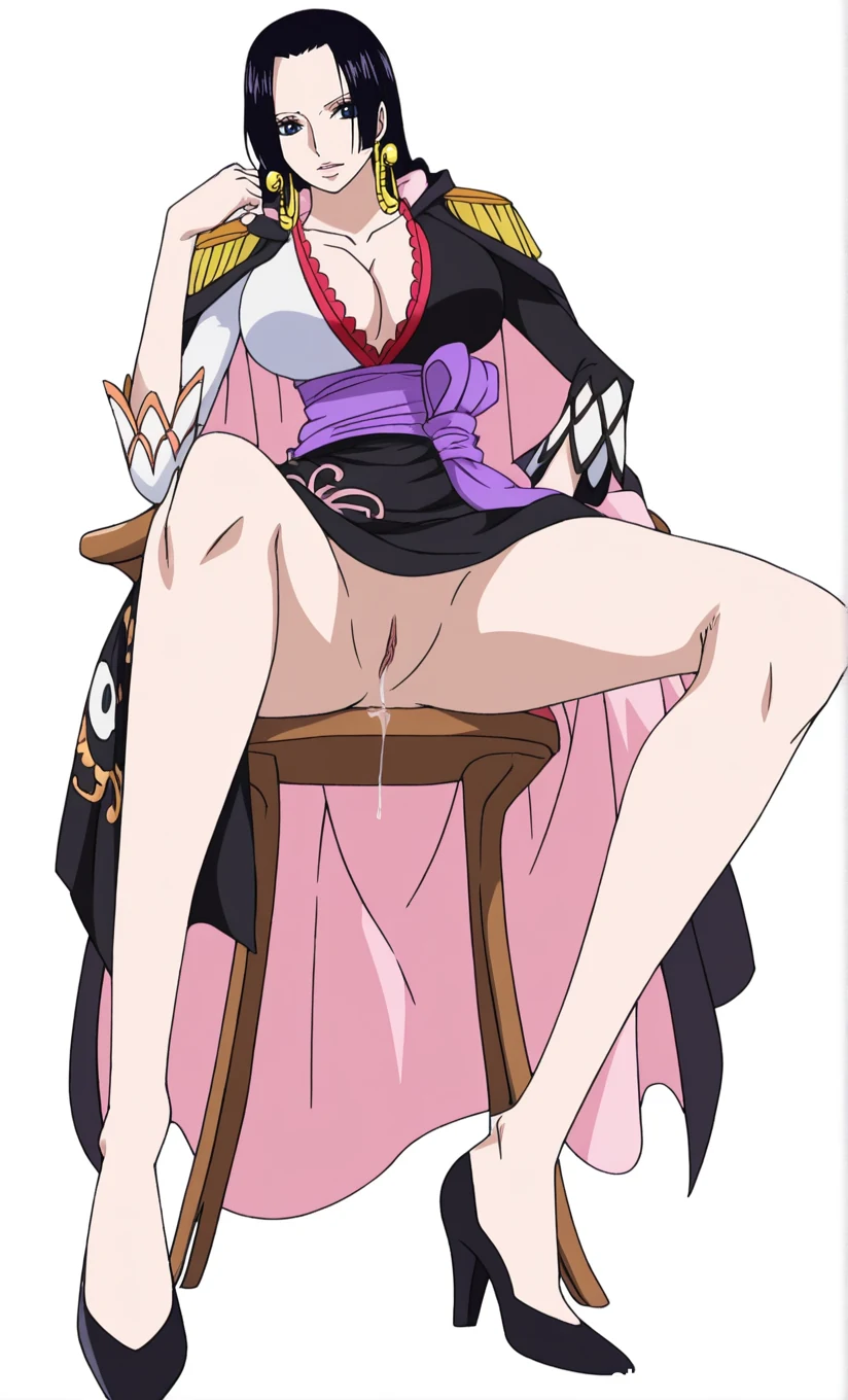 Boa Hancock Beautiful Legs and Thighs Images #boa-hancock-sitting-16.webp