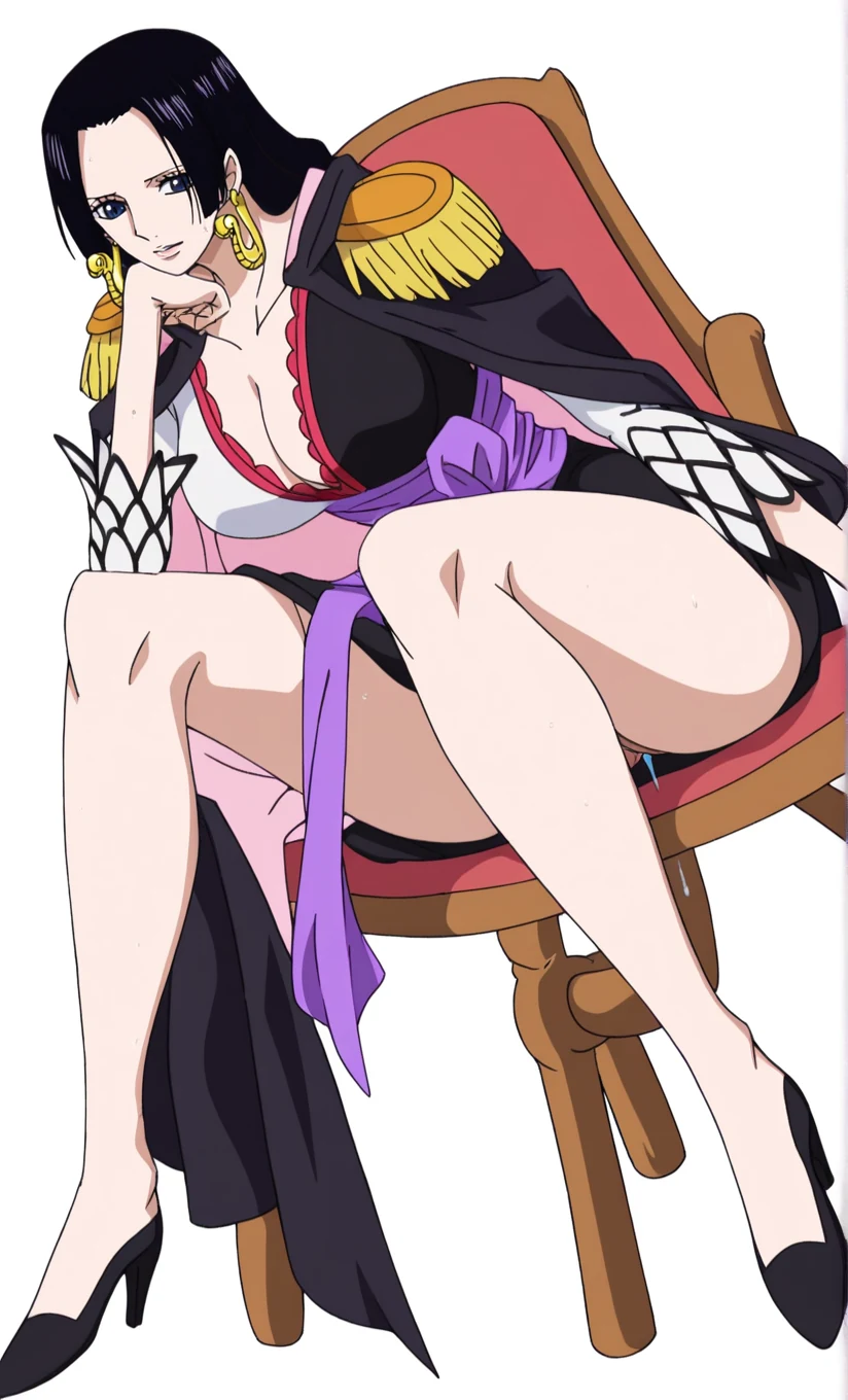Boa Hancock Beautiful Legs and Thighs Images #boa-hancock-sitting-22.webp