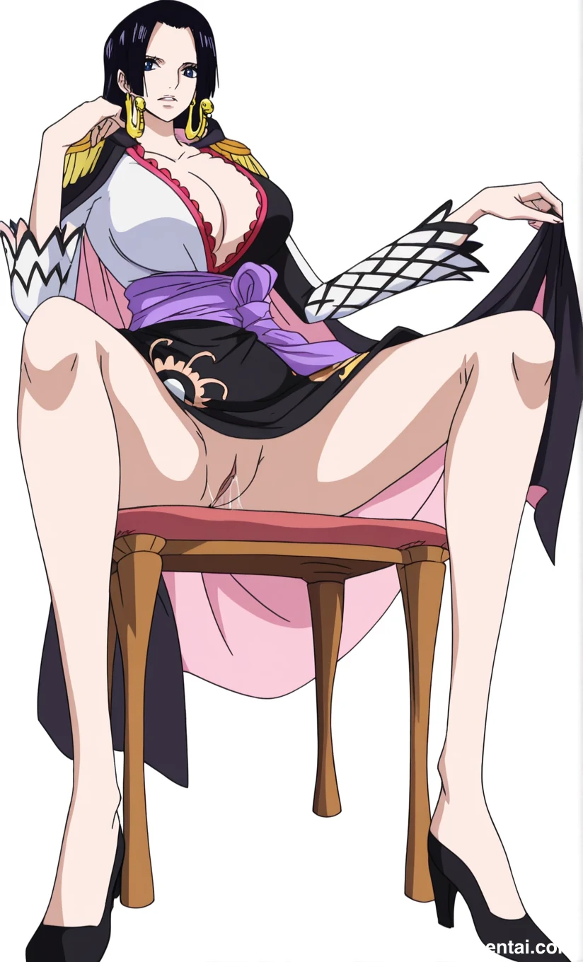 Boa Hancock Beautiful Legs and Thighs Images #boa-hancock-sitting-24.webp