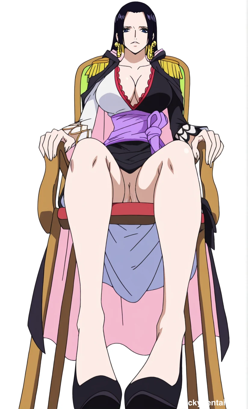 Boa Hancock Beautiful Legs and Thighs Images #boa-hancock-sitting-26.webp