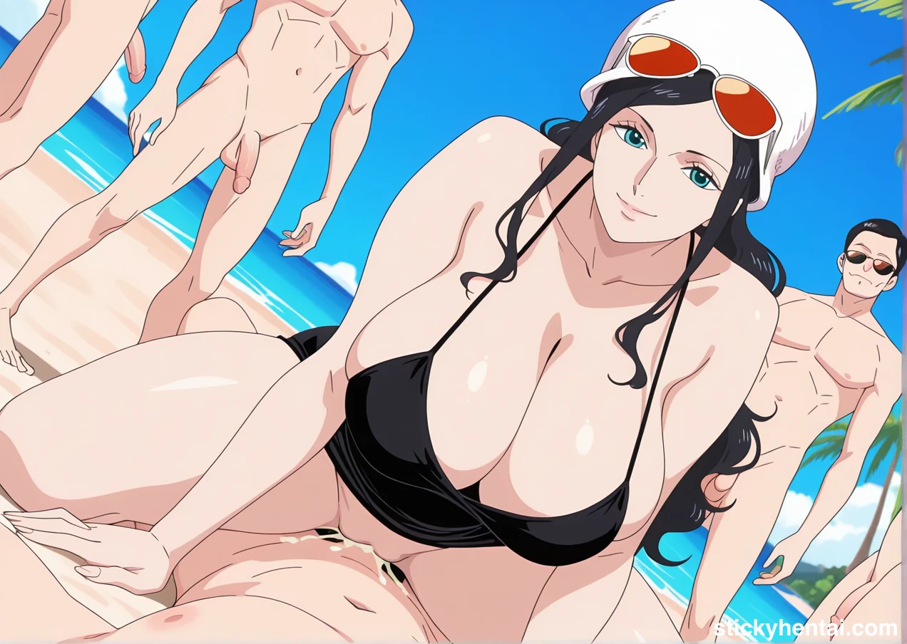 Nico Robin Gangbang on Beach during a business trip #nico-robin-hentai-12.webp