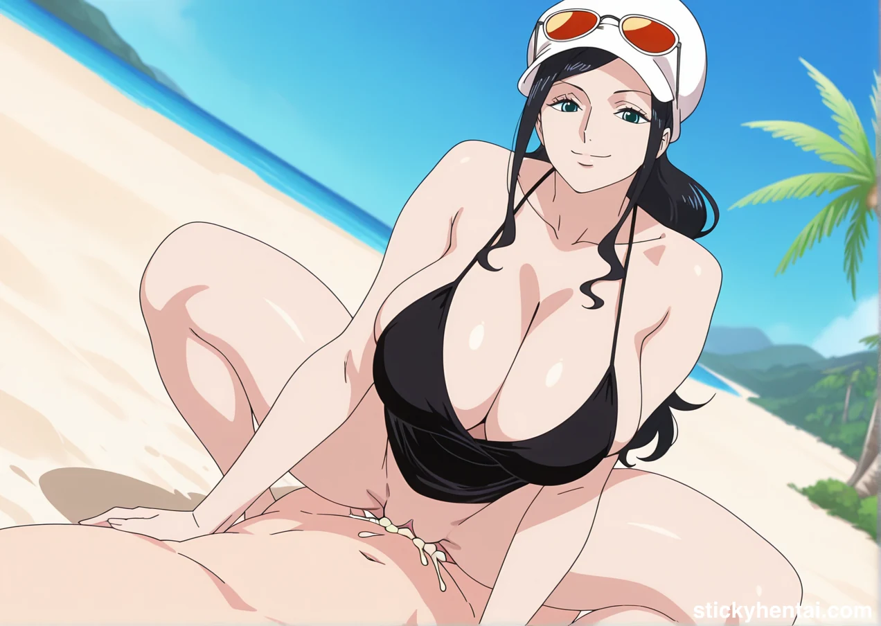 Nico Robin Gangbang on Beach during a business trip #nico-robin-hentai-17.webp