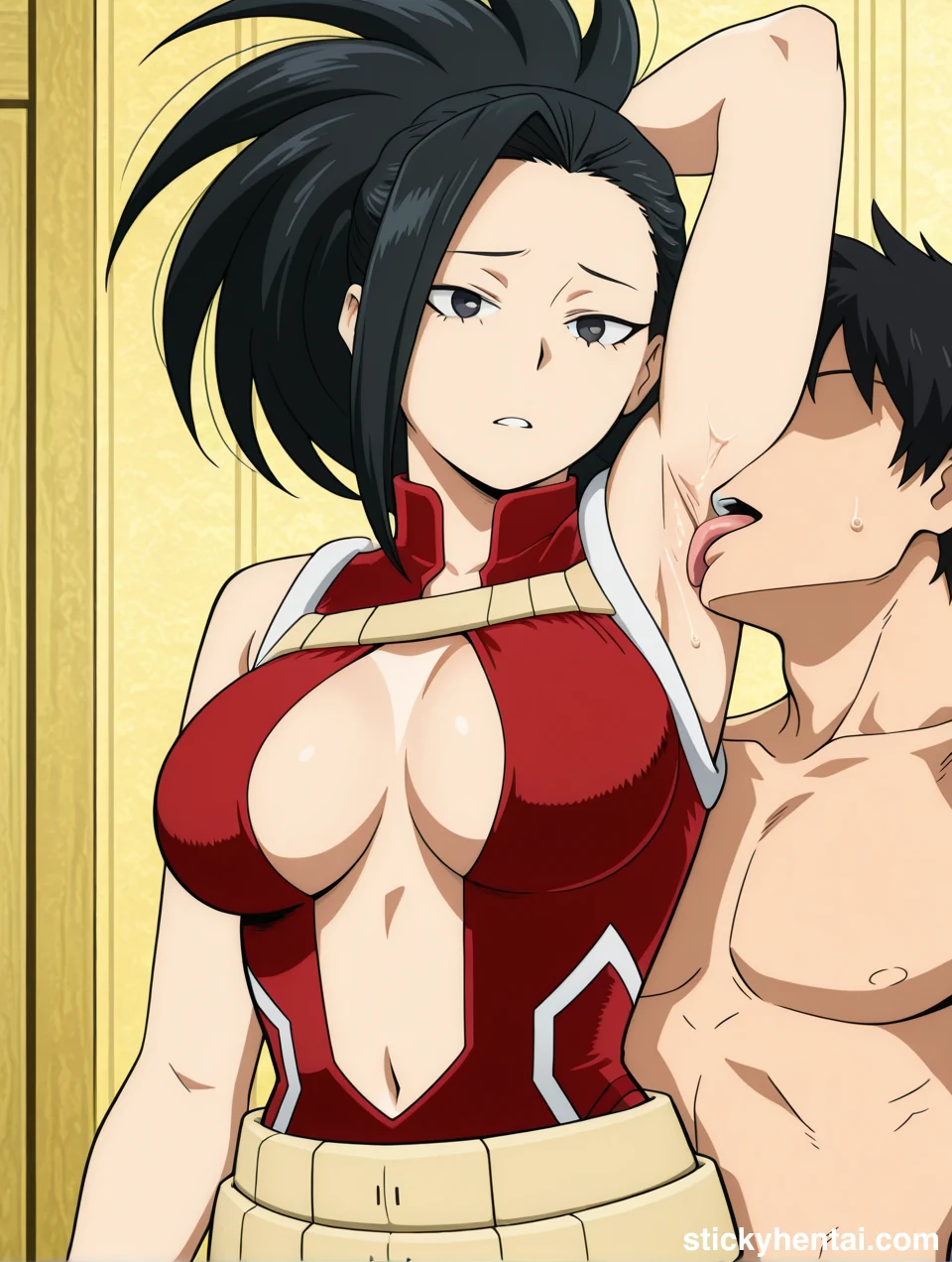 Momo Yaoyorozu Armpit licking Hentai #momo-yaoyorozu-armpit-lick-hentai-4.webp