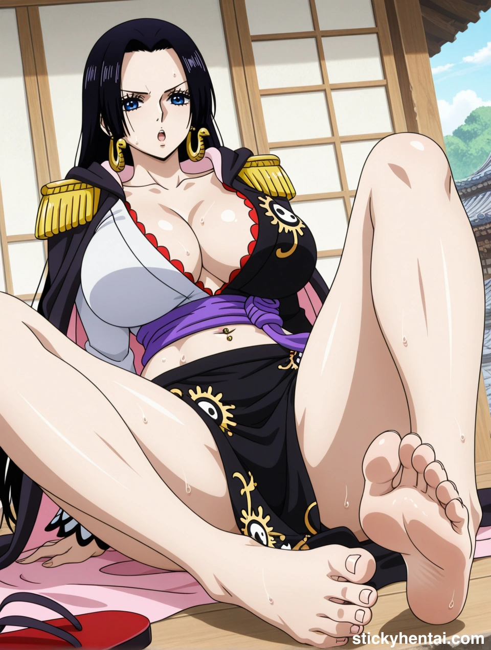 Boa Hancock has the perfect feet and beautiful soles #boa-hancock-feet-hentai-2.webp