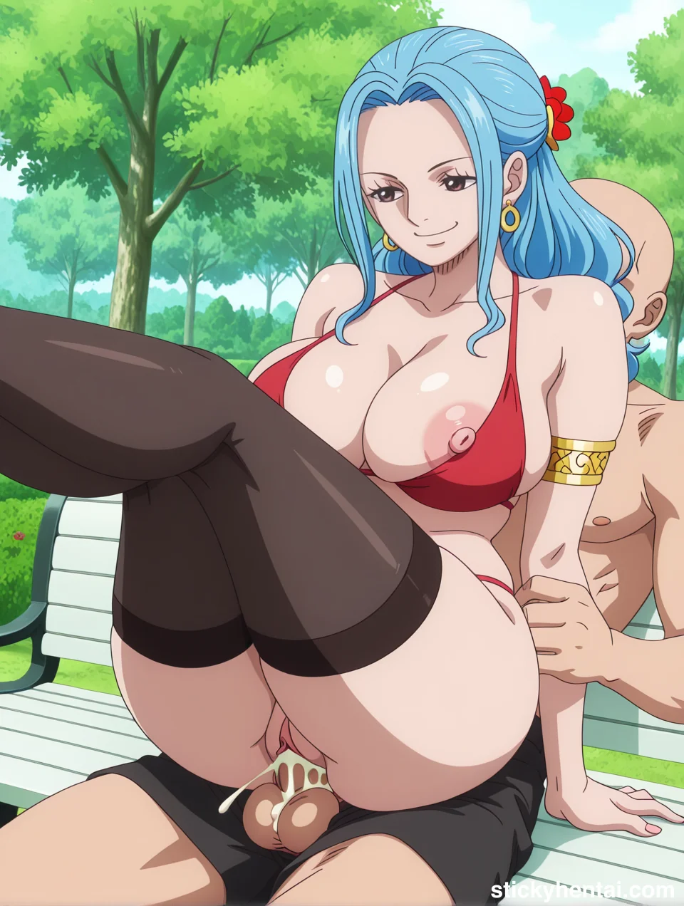 Nefertari Vivi Sex at the public park ( Vaginal sex ) #nefertari-vivi-vaginal-hentai-10.webp