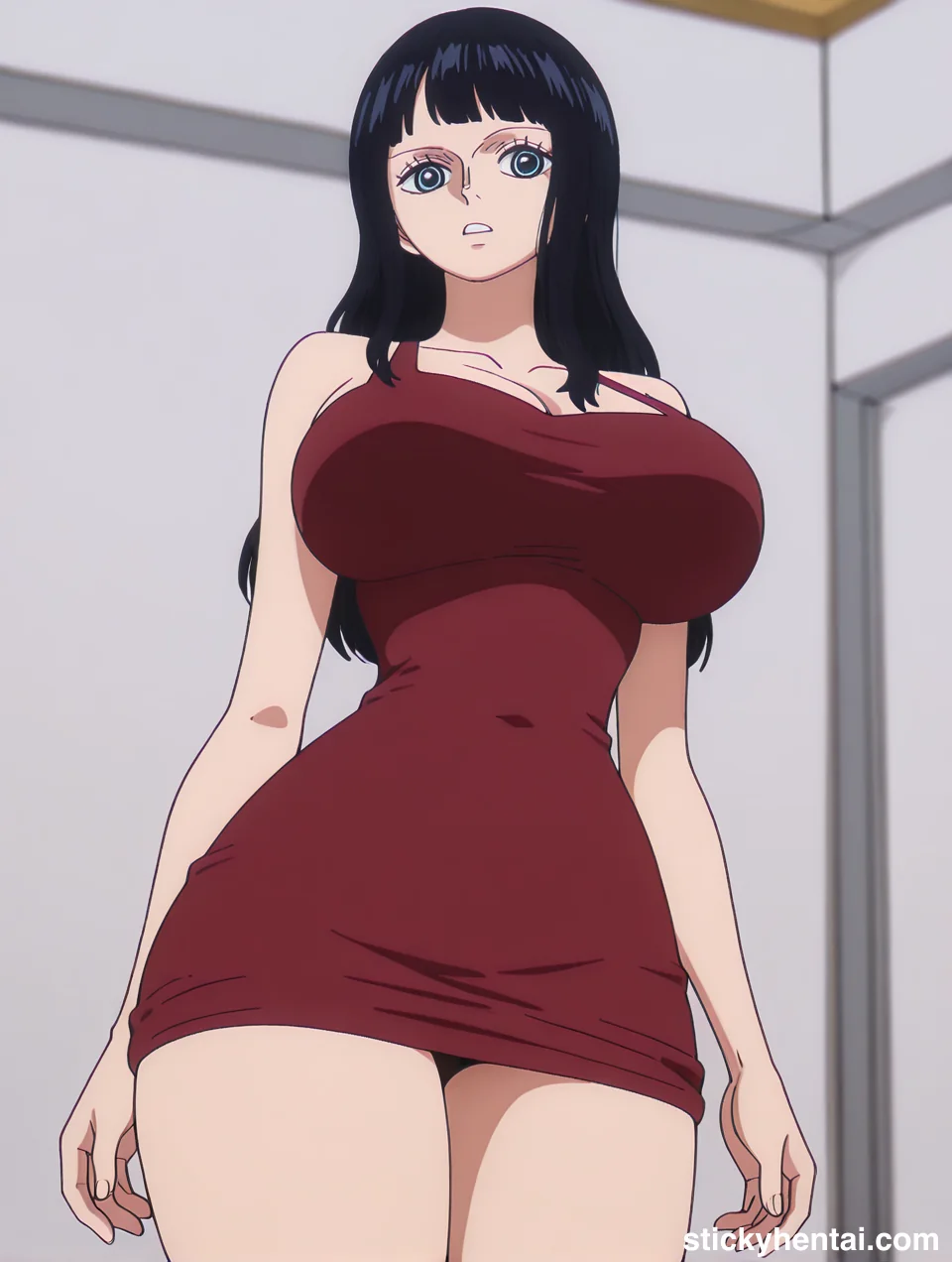 Nico robin outfit at the reunion with Saul on the island of Elbaf part 1 #robin-and-soul-reunion-outfit-hentai-46.webp