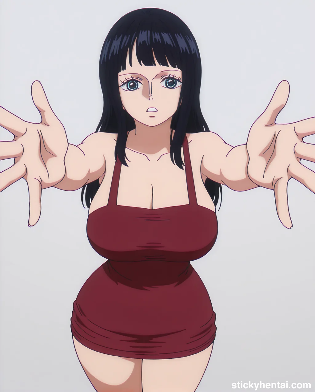 Nico robin outfit at the reunion with Saul on the island of Elbaf part 1 #robin-and-soul-reunion-outfit-hentai-41.webp
