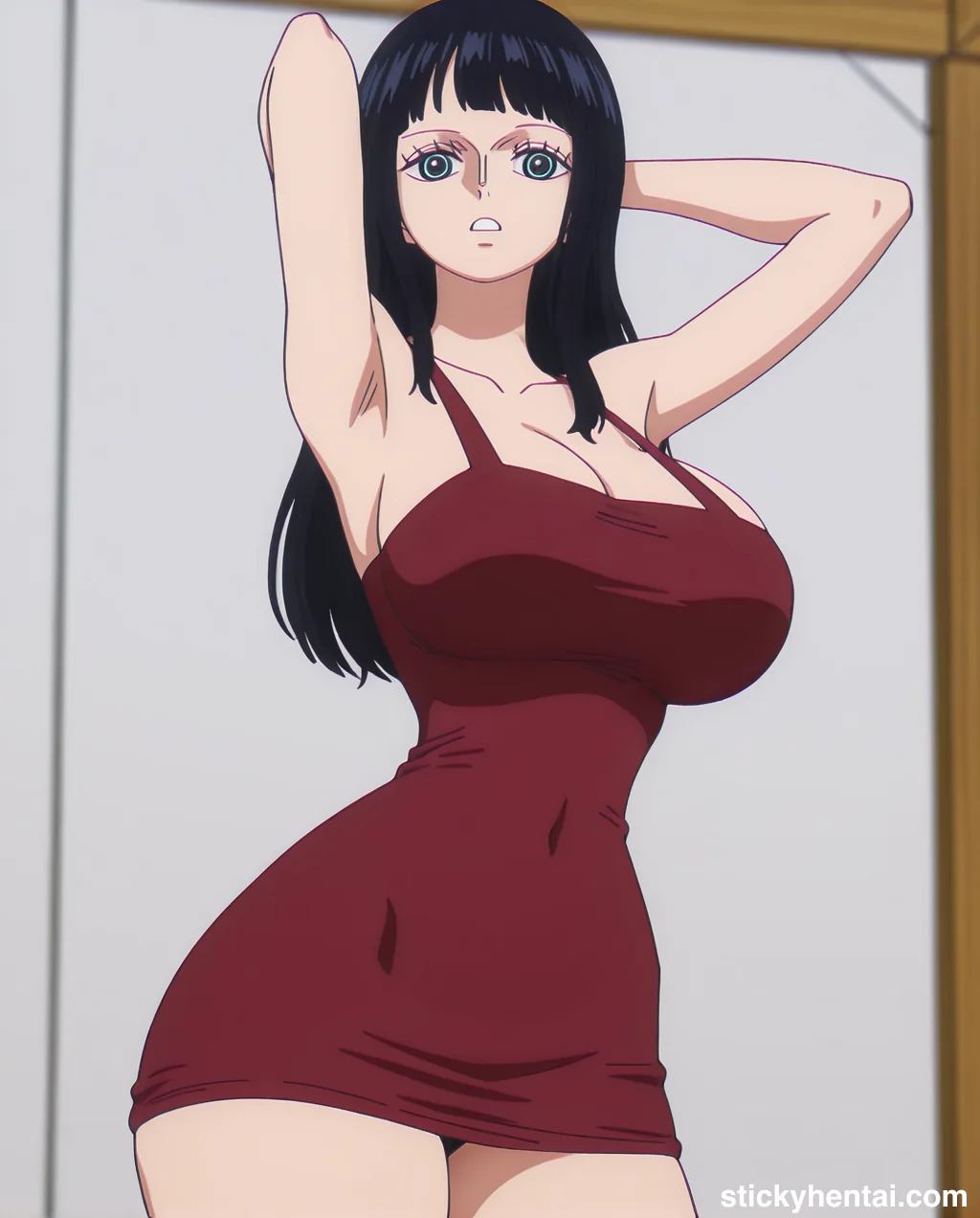 Nico robin outfit at the reunion with Saul on the island of Elbaf part 1 #robin-and-soul-reunion-outfit-hentai-28.webp