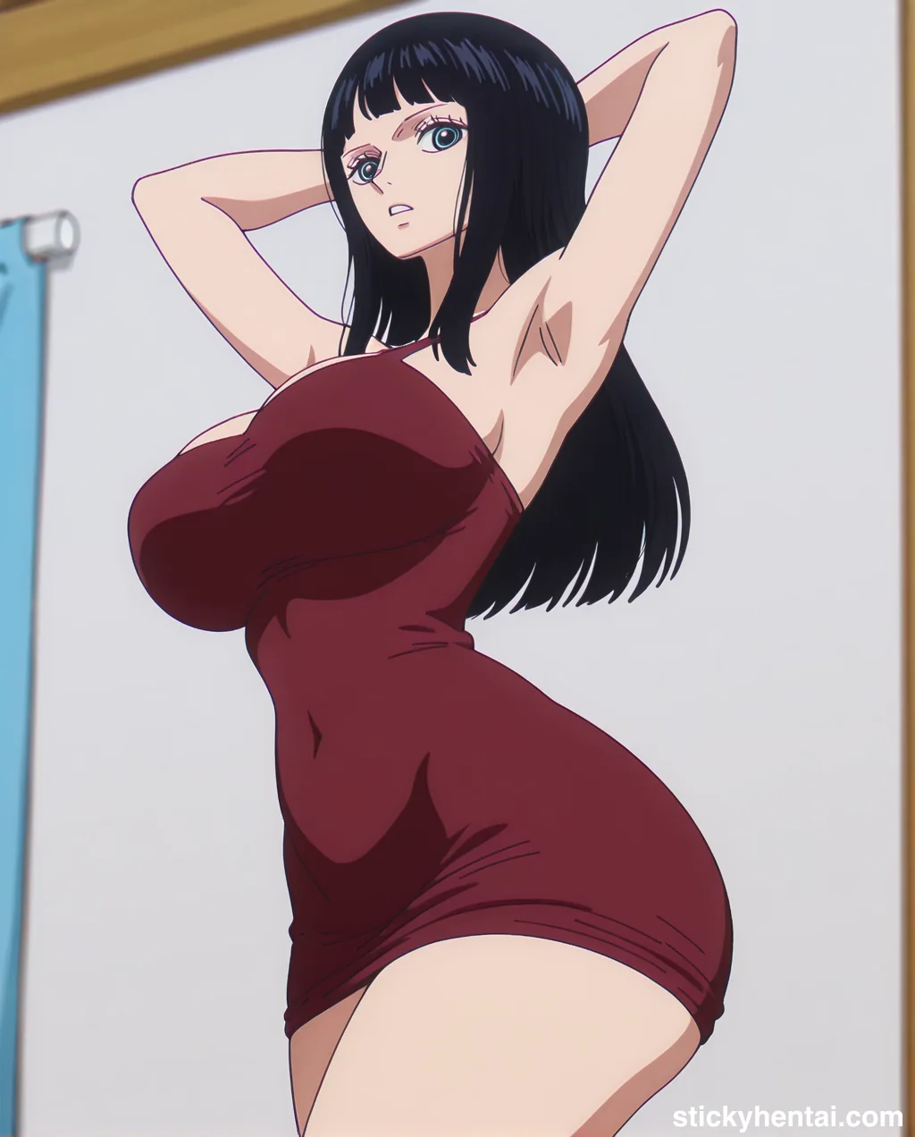 Nico robin outfit at the reunion with Saul on the island of Elbaf part 1 #robin-and-soul-reunion-outfit-hentai-32.webp