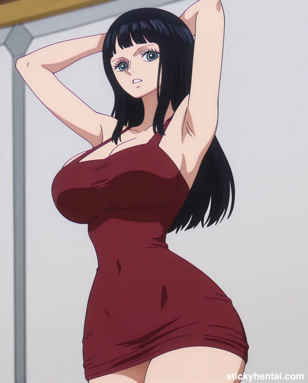 Nico robin outfit at the reunion with Saul on the island of Elbaf part 1 #robin-and-soul-reunion-outfit-hentai-26.webp