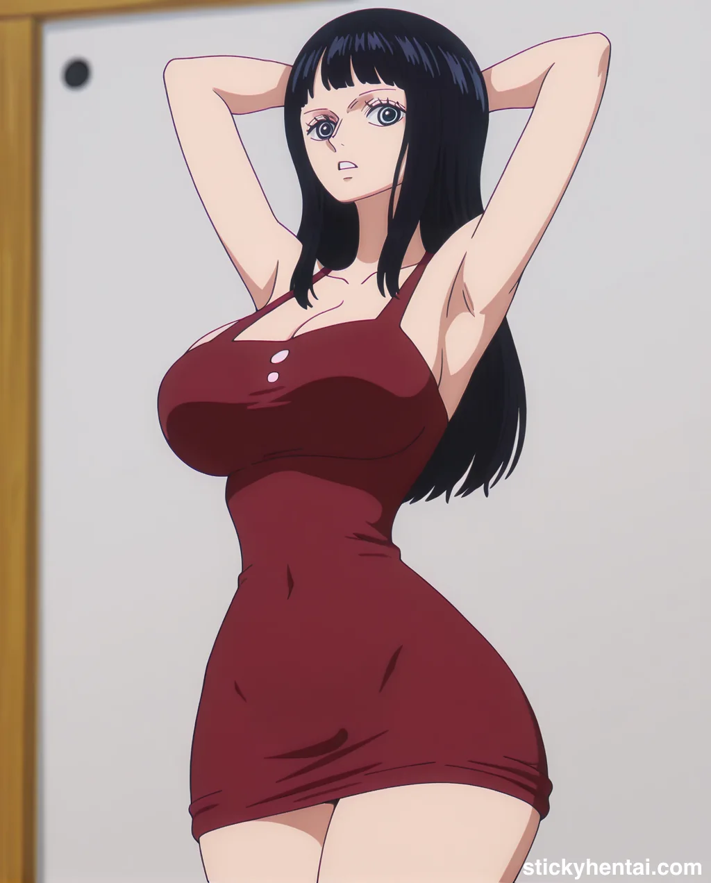 Nico robin outfit at the reunion with Saul on the island of Elbaf part 1 #robin-and-soul-reunion-outfit-hentai-27.webp
