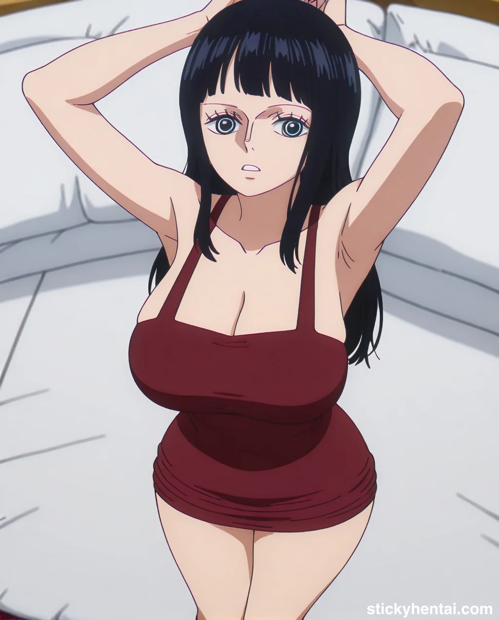 Nico robin outfit at the reunion with Saul on the island of Elbaf part 1 #robin-and-soul-reunion-outfit-hentai-20.webp