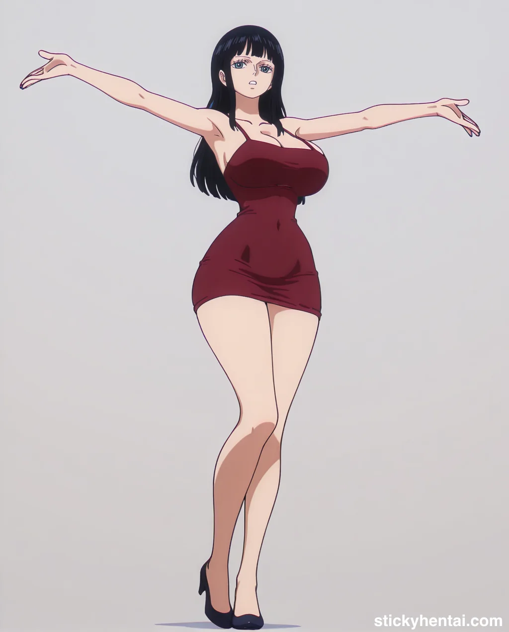 Nico robin outfit at the reunion with Saul on the island of Elbaf part 1 #robin-and-soul-reunion-outfit-hentai-23.webp