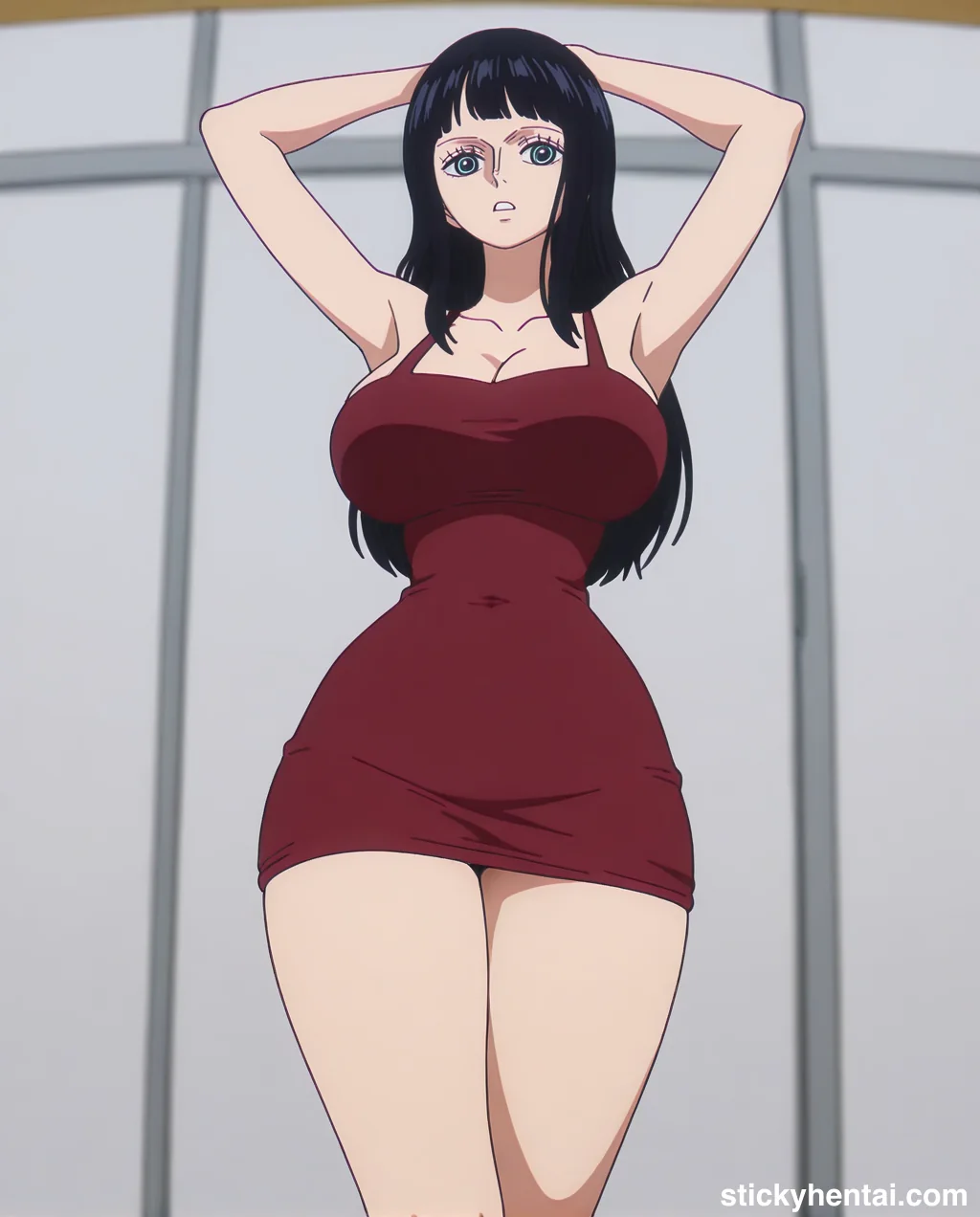 Nico robin outfit at the reunion with Saul on the island of Elbaf part 1 #robin-and-soul-reunion-outfit-hentai-12.webp