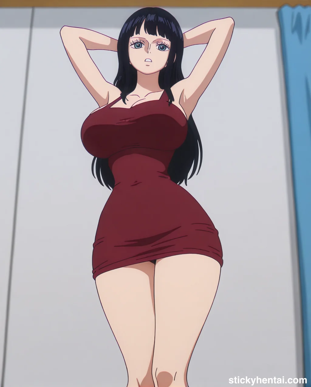 Nico robin outfit at the reunion with Saul on the island of Elbaf part 1 #robin-and-soul-reunion-outfit-hentai-14.webp