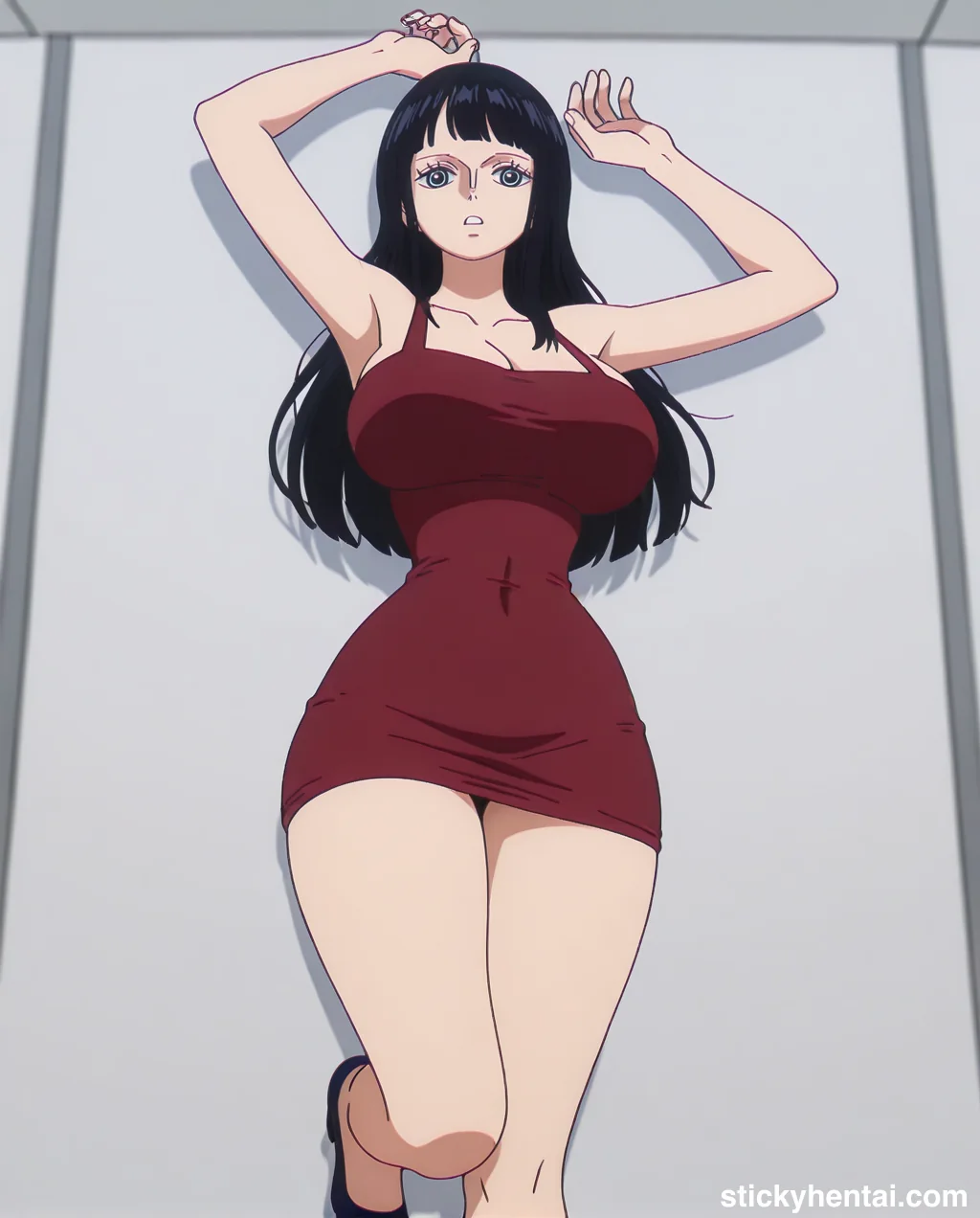 Nico robin outfit at the reunion with Saul on the island of Elbaf part 1 #robin-and-soul-reunion-outfit-hentai-8.webp