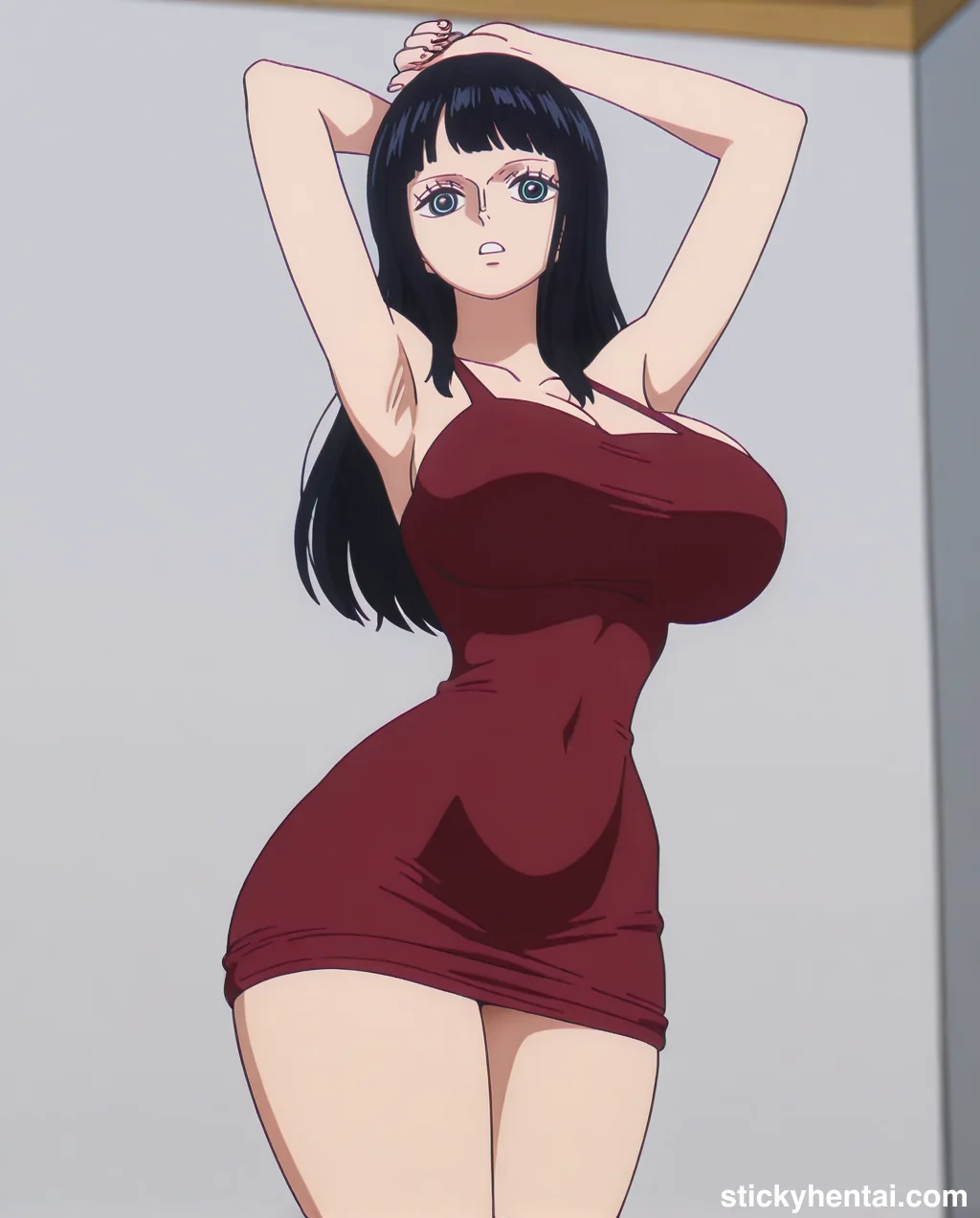 Nico robin outfit at the reunion with Saul on the island of Elbaf part 1 #robin-and-soul-reunion-outfit-hentai-1.webp