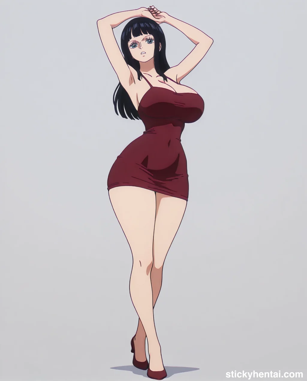 Nico robin outfit at the reunion with Saul on the island of Elbaf part 1 #robin-and-soul-reunion-outfit-hentai-3.webp