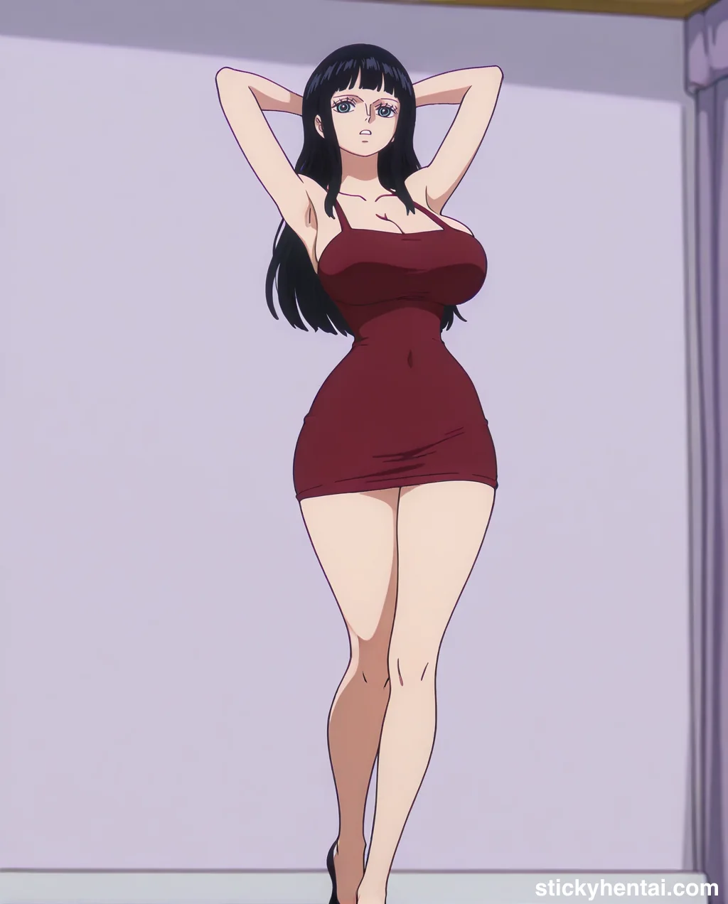 Nico robin outfit at the reunion with Saul on the island of Elbaf part 1 #robin-and-soul-reunion-outfit-hentai-4.webp
