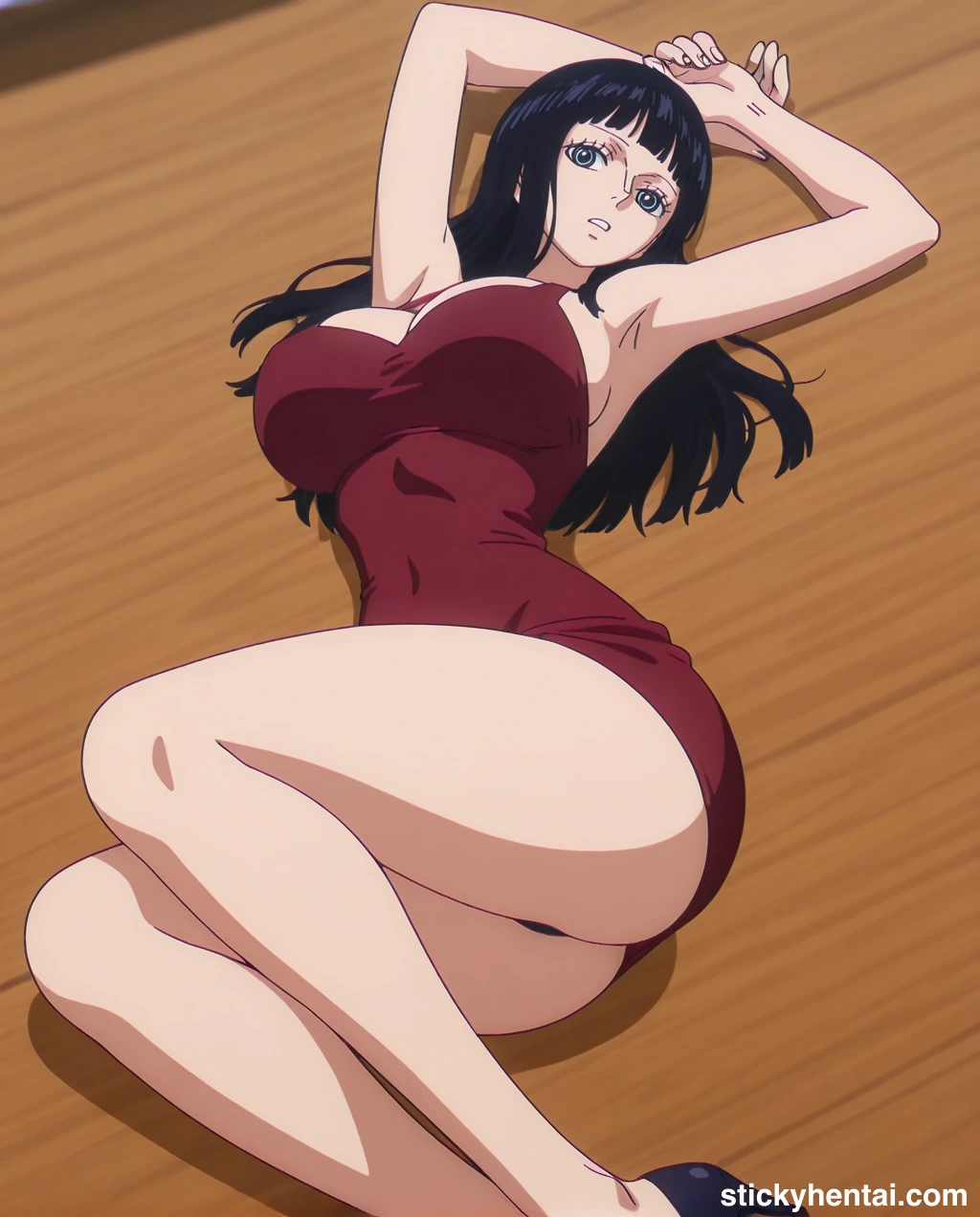 Nico robin outfit at the reunion with Saul on the island of Elbaf part 2 #nico-robin-reunion-with-saul-outfit-hentai-57.webp
