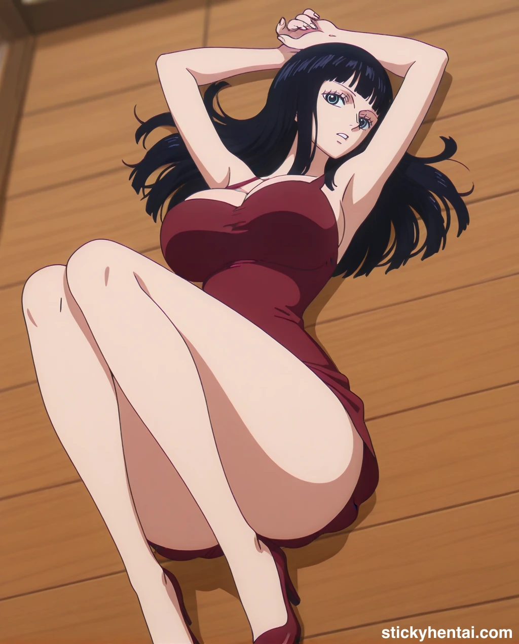 Nico robin outfit at the reunion with Saul on the island of Elbaf part 2 #nico-robin-reunion-with-saul-outfit-hentai-58.webp