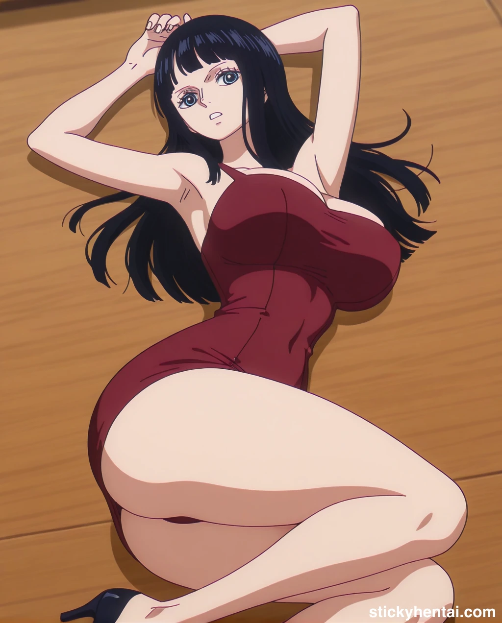 Nico robin outfit at the reunion with Saul on the island of Elbaf part 2 #nico-robin-reunion-with-saul-outfit-hentai-59.webp