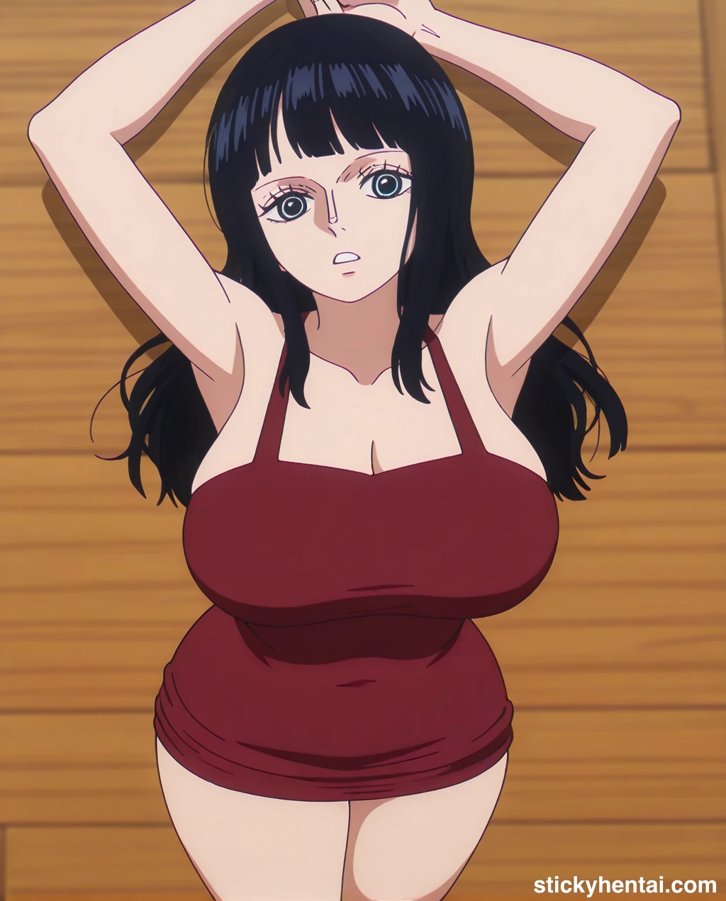 Nico robin outfit at the reunion with Saul on the island of Elbaf part 2 #nico-robin-reunion-with-saul-outfit-hentai-50.webp
