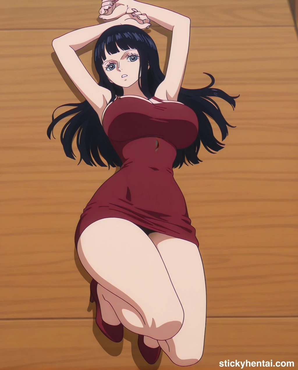 Nico robin outfit at the reunion with Saul on the island of Elbaf part 2 #nico-robin-reunion-with-saul-outfit-hentai-51.webp