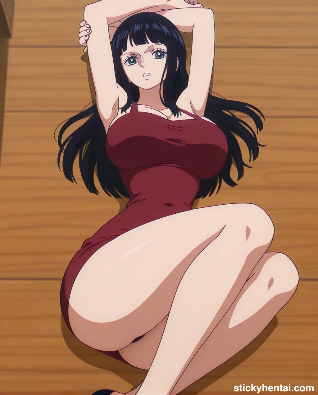 Nico robin outfit at the reunion with Saul on the island of Elbaf part 2 #nico-robin-reunion-with-saul-outfit-hentai-56.webp