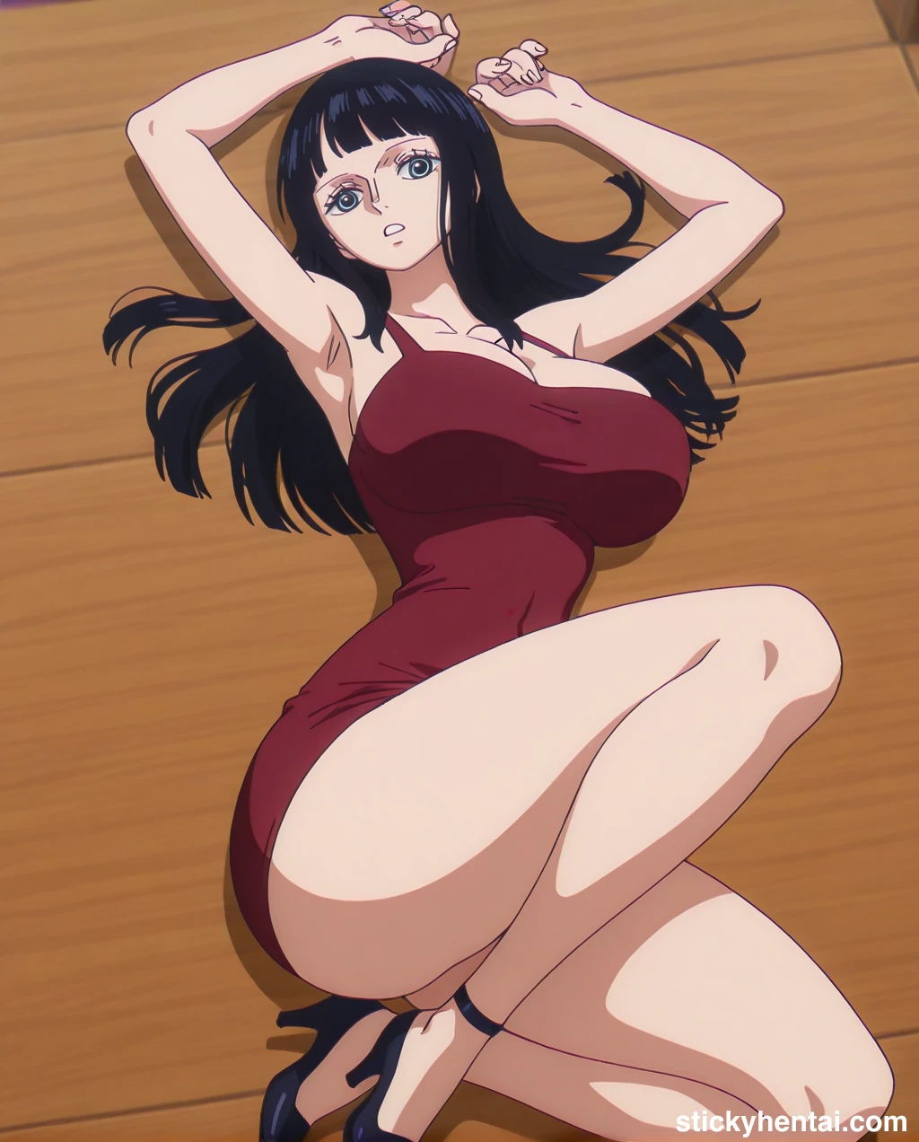 Nico robin outfit at the reunion with Saul on the island of Elbaf part 2 #nico-robin-reunion-with-saul-outfit-hentai-48.webp