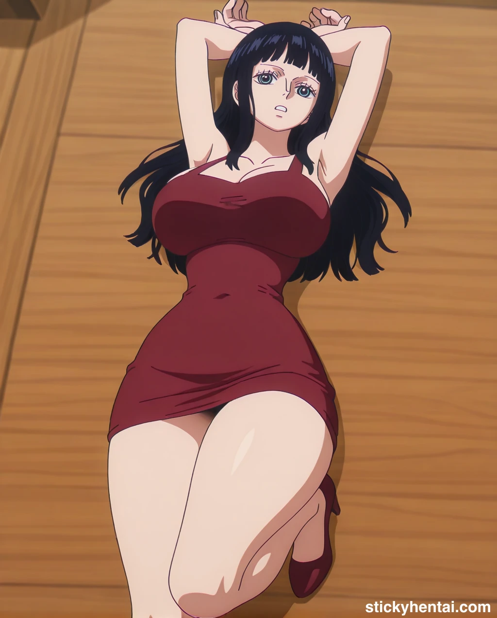 Nico robin outfit at the reunion with Saul on the island of Elbaf part 2 #nico-robin-reunion-with-saul-outfit-hentai-40.webp