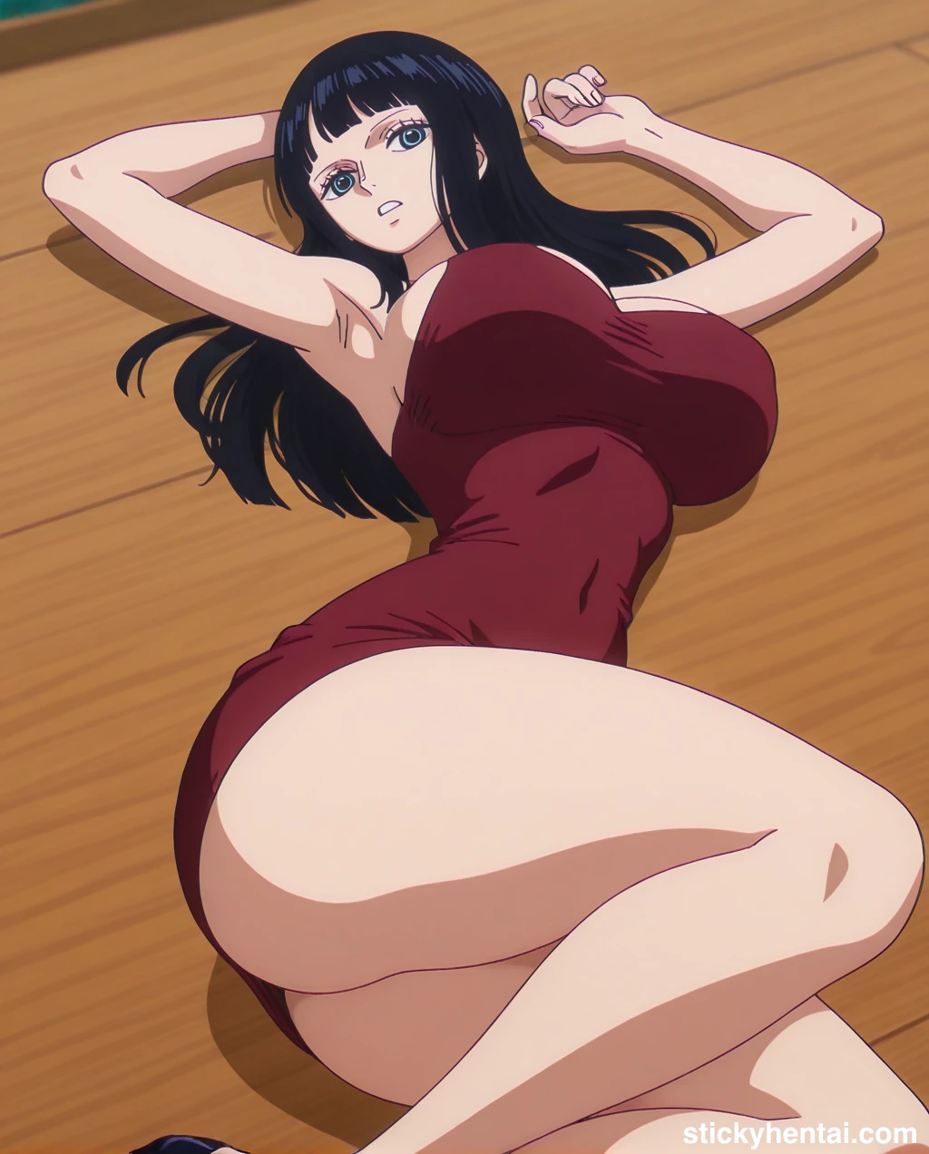 Nico robin outfit at the reunion with Saul on the island of Elbaf part 2 #nico-robin-reunion-with-saul-outfit-hentai-42.webp