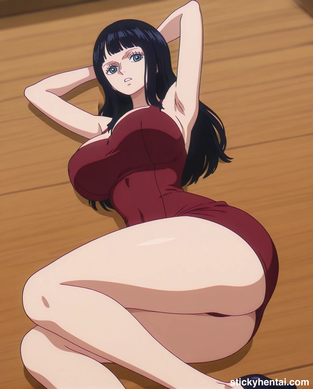 Nico robin outfit at the reunion with Saul on the island of Elbaf part 2 #nico-robin-reunion-with-saul-outfit-hentai-44.webp