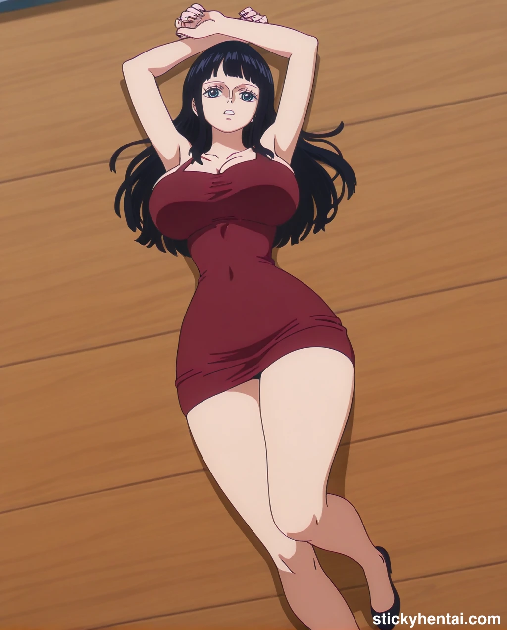 Nico robin outfit at the reunion with Saul on the island of Elbaf part 2 #nico-robin-reunion-with-saul-outfit-hentai-45.webp