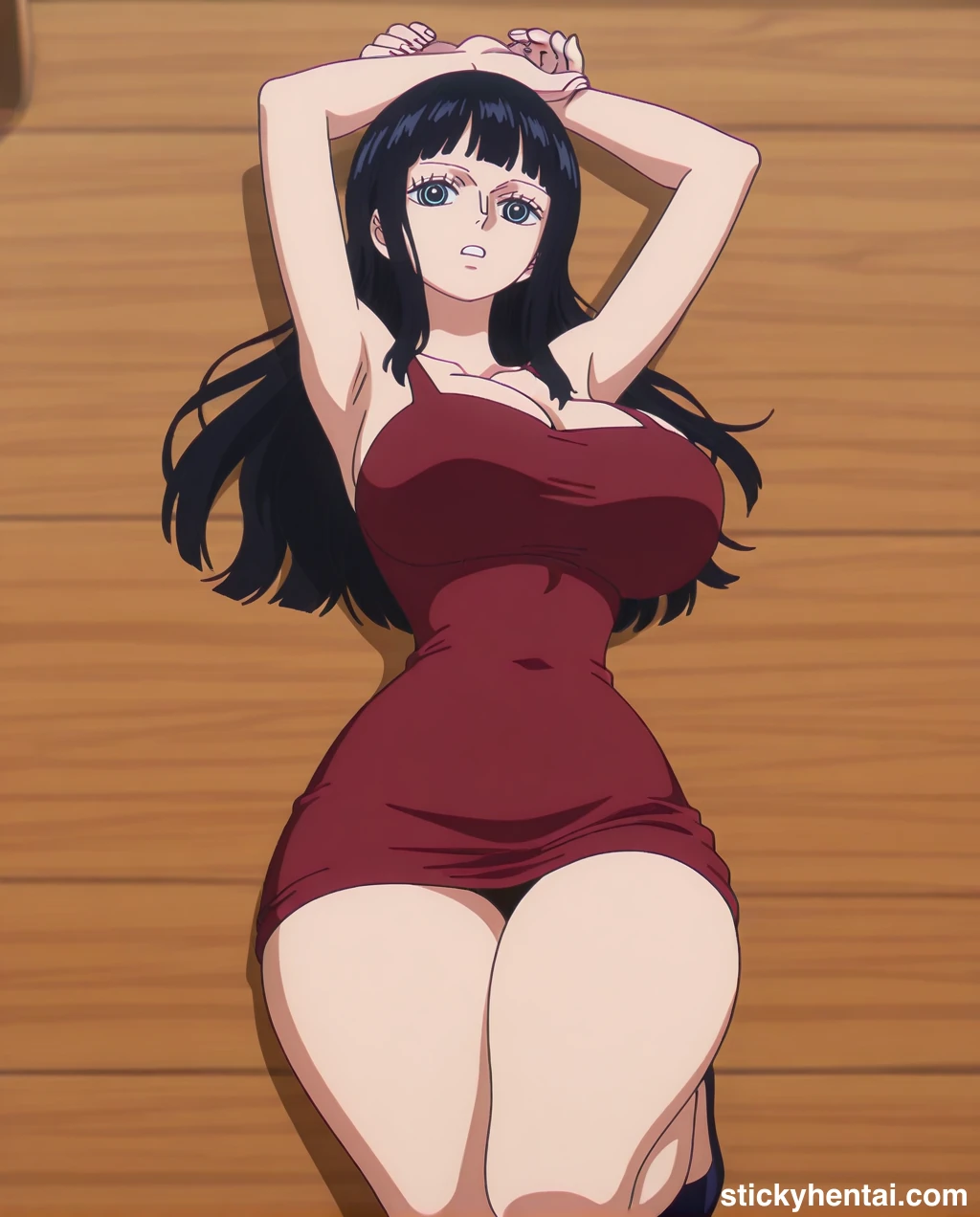 Nico robin outfit at the reunion with Saul on the island of Elbaf part 2 #nico-robin-reunion-with-saul-outfit-hentai-37.webp