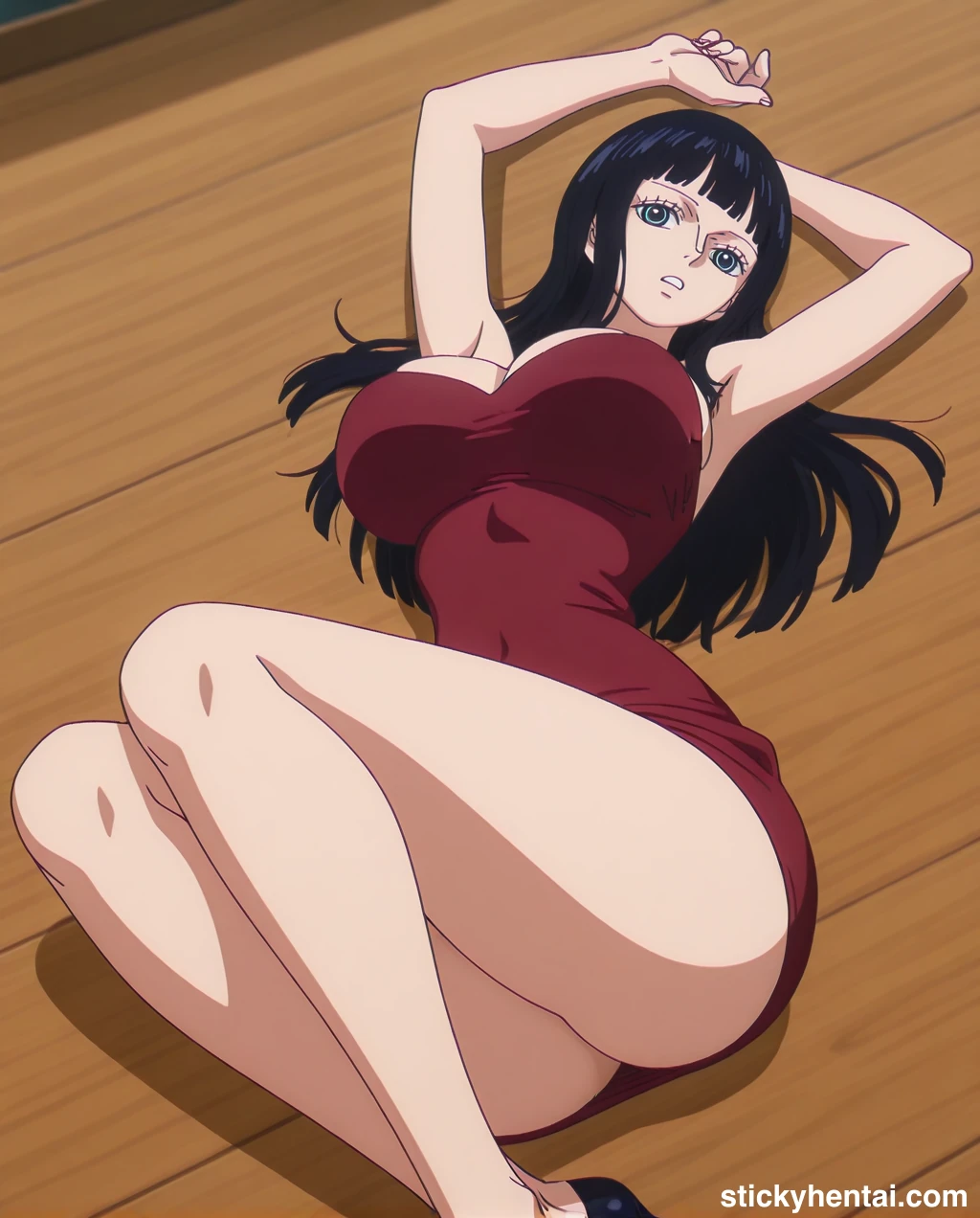Nico robin outfit at the reunion with Saul on the island of Elbaf part 2 #nico-robin-reunion-with-saul-outfit-hentai-38.webp