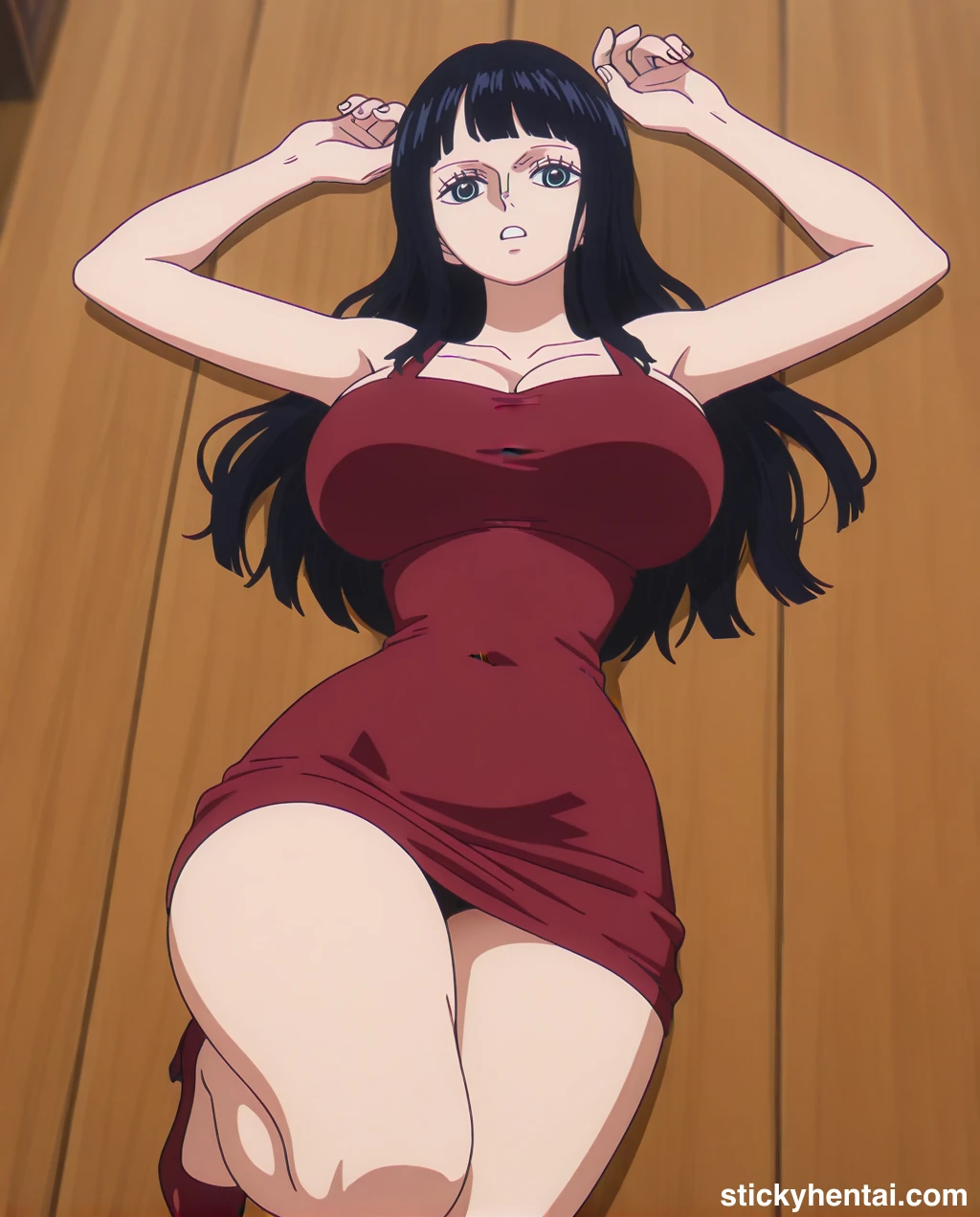 Nico robin outfit at the reunion with Saul on the island of Elbaf part 2 #nico-robin-reunion-with-saul-outfit-hentai-31.webp