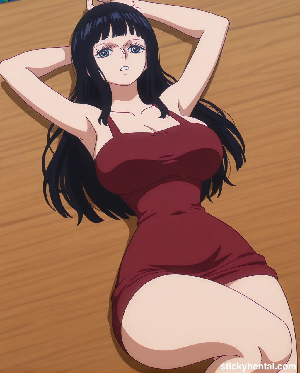 Nico robin outfit at the reunion with Saul on the island of Elbaf part 2 #nico-robin-reunion-with-saul-outfit-hentai-32.webp