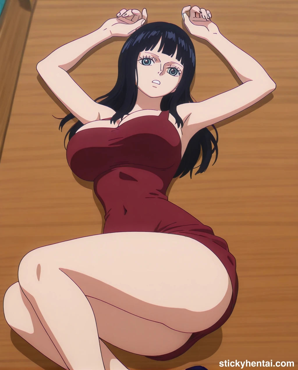 Nico robin outfit at the reunion with Saul on the island of Elbaf part 2 #nico-robin-reunion-with-saul-outfit-hentai-35.webp