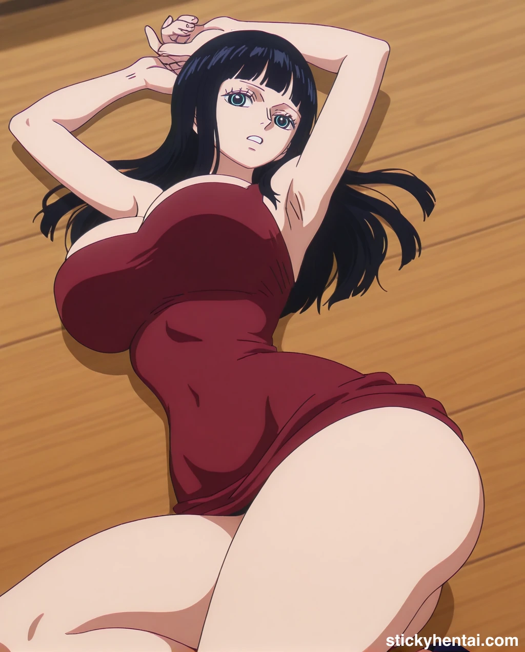 Nico robin outfit at the reunion with Saul on the island of Elbaf part 2 #nico-robin-reunion-with-saul-outfit-hentai-27.webp