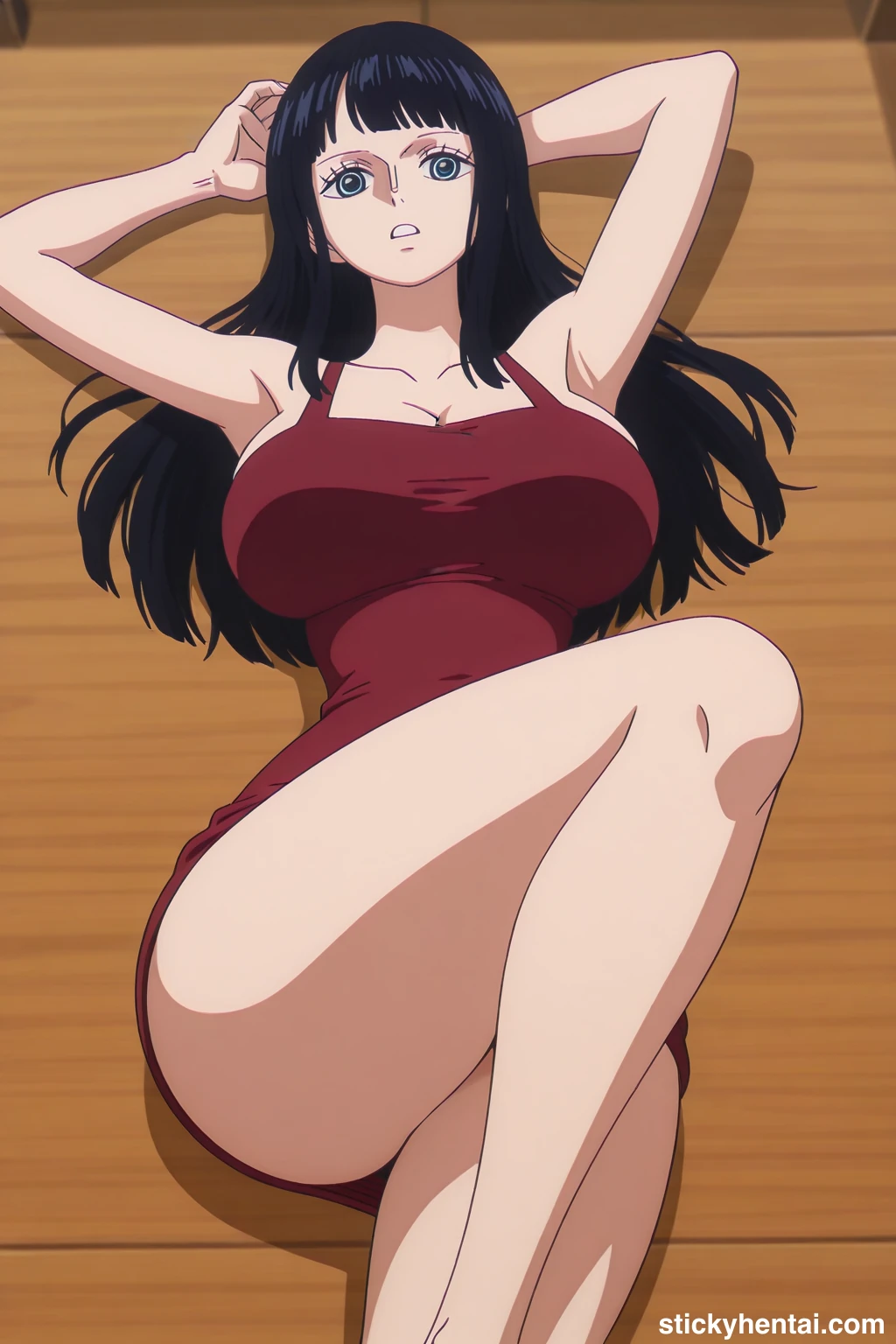 Nico robin outfit at the reunion with Saul on the island of Elbaf part 3 #nico-robin-reunion-with-saul-outfit-hentai-12.webp
