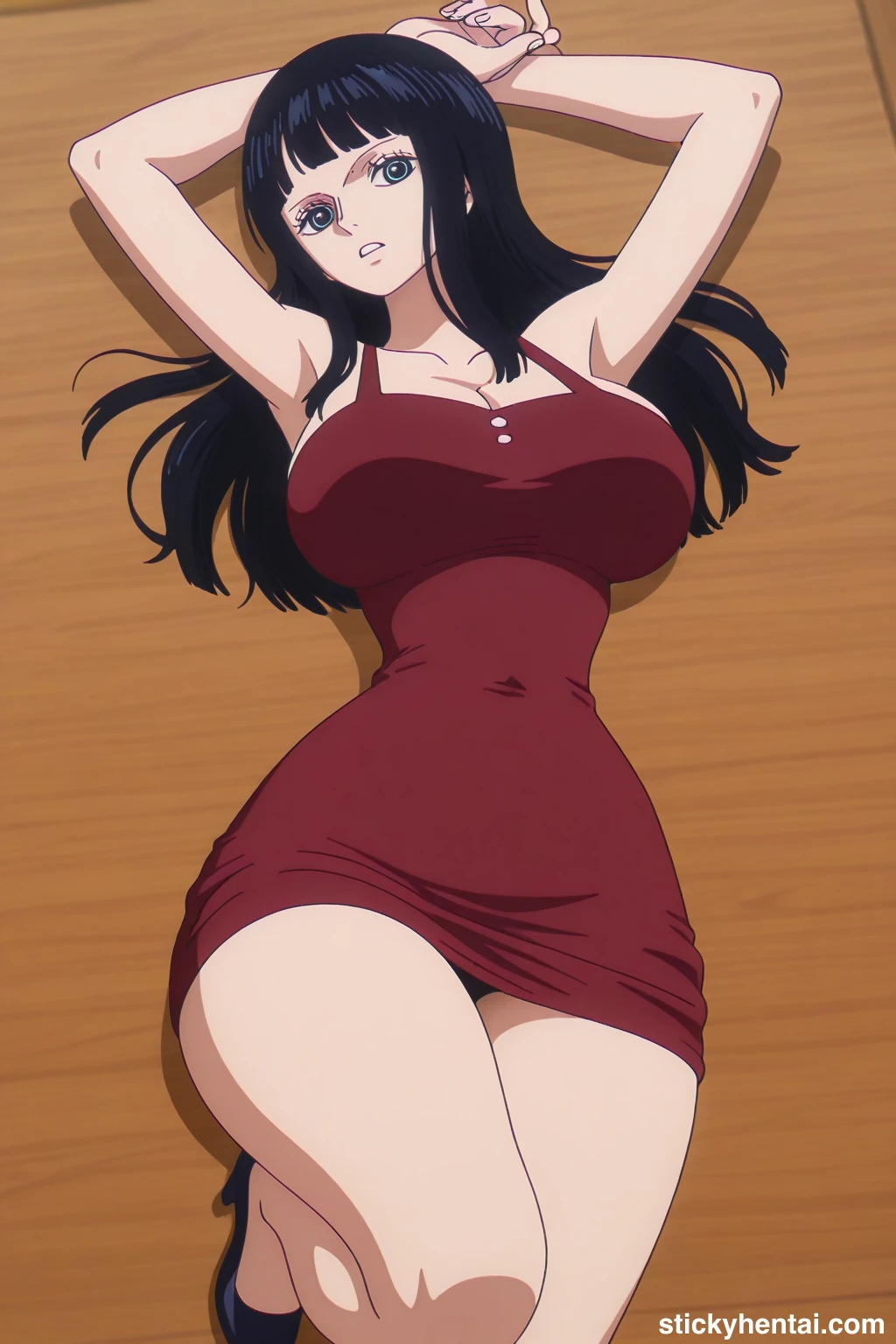 Nico robin outfit at the reunion with Saul on the island of Elbaf part 3 #nico-robin-reunion-with-saul-outfit-hentai-13.webp